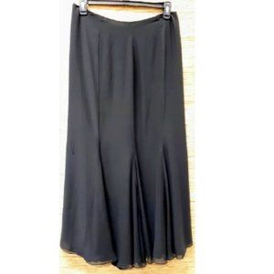 Vintage Frank Usher Black Chiffon Skirt